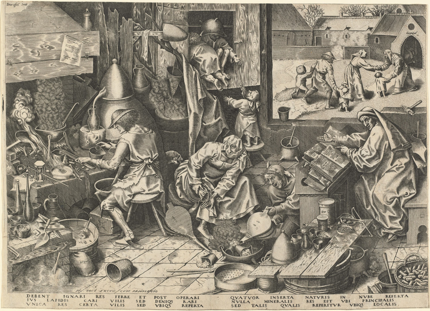 The Alchemist by Pieter Bruegel the Elder, National Gallery of Art, Washington, D.C.