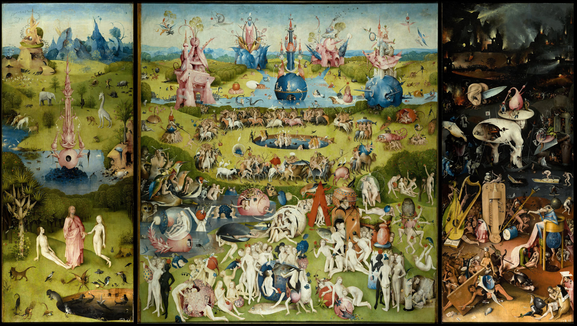 The Garden of Earthly Delights by Hieronymus Bosch, Museo del Prado, Madrid