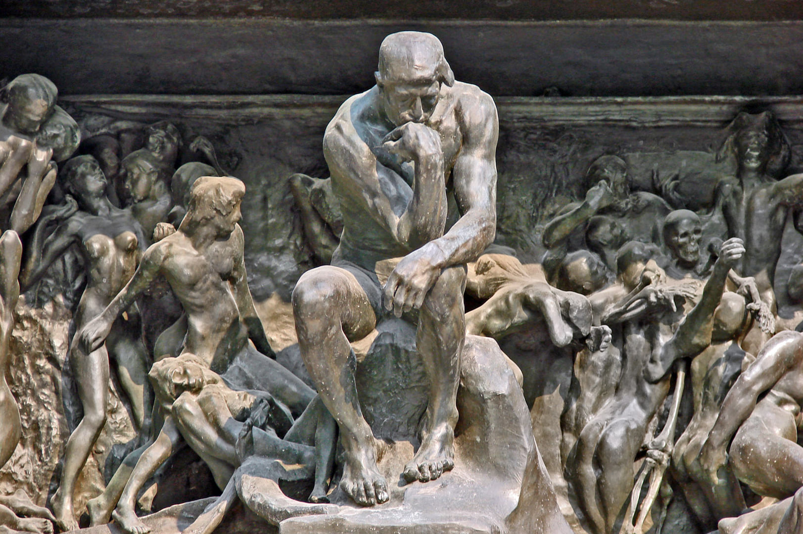 The Thinker in The Gates of Hell by Auguste Rodin, Musée Rodin, Paris
